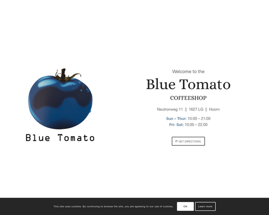 De Blue Tomato Coffeeshop Logo