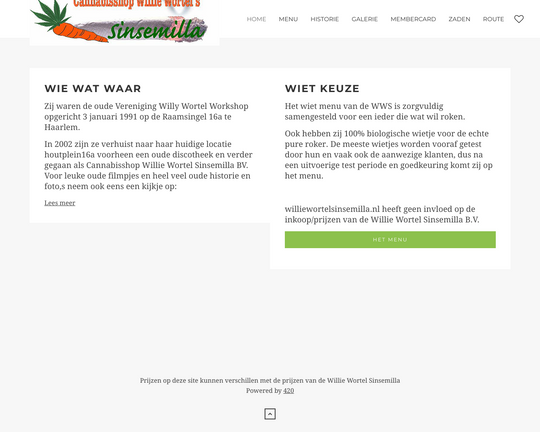 Willie Wortel Sinsemilla Logo